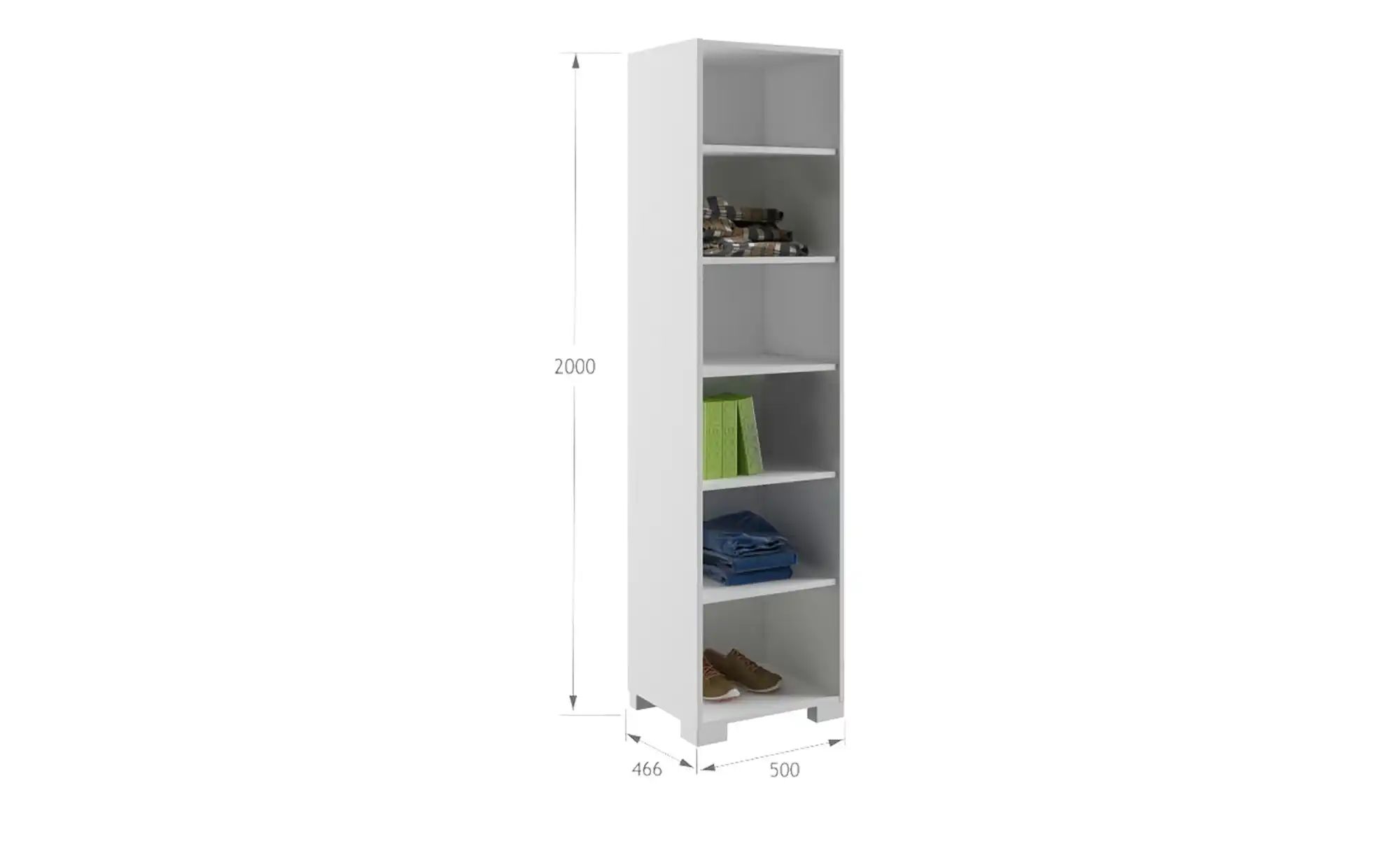 Kleiderschrank  Fashion Pink ¦ weiß ¦ Maße (cm): B: 50 H: 200 Schränke > Kl günstig online kaufen