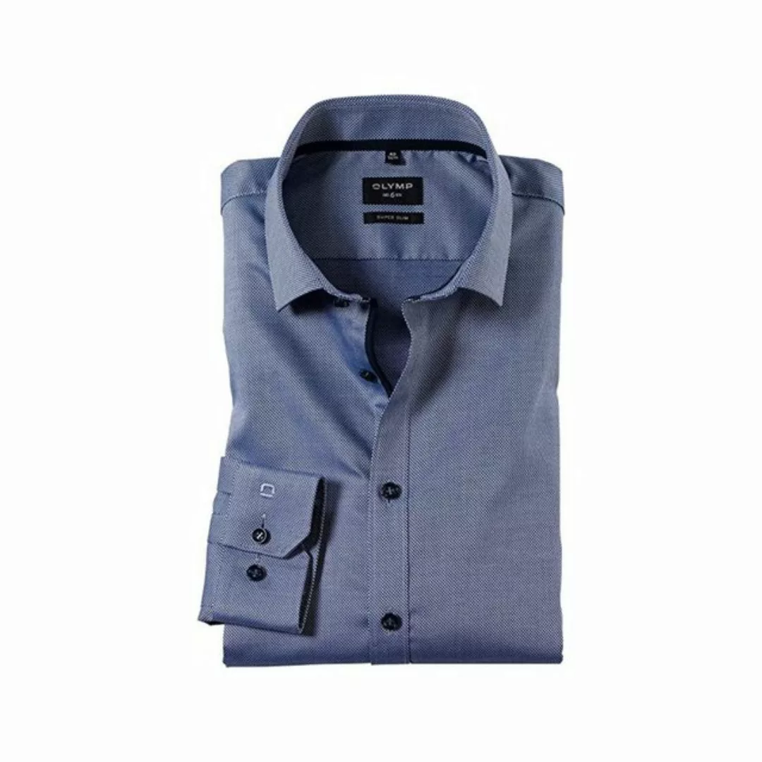 OLYMP Langarmhemd blau regular fit (1-tlg) günstig online kaufen