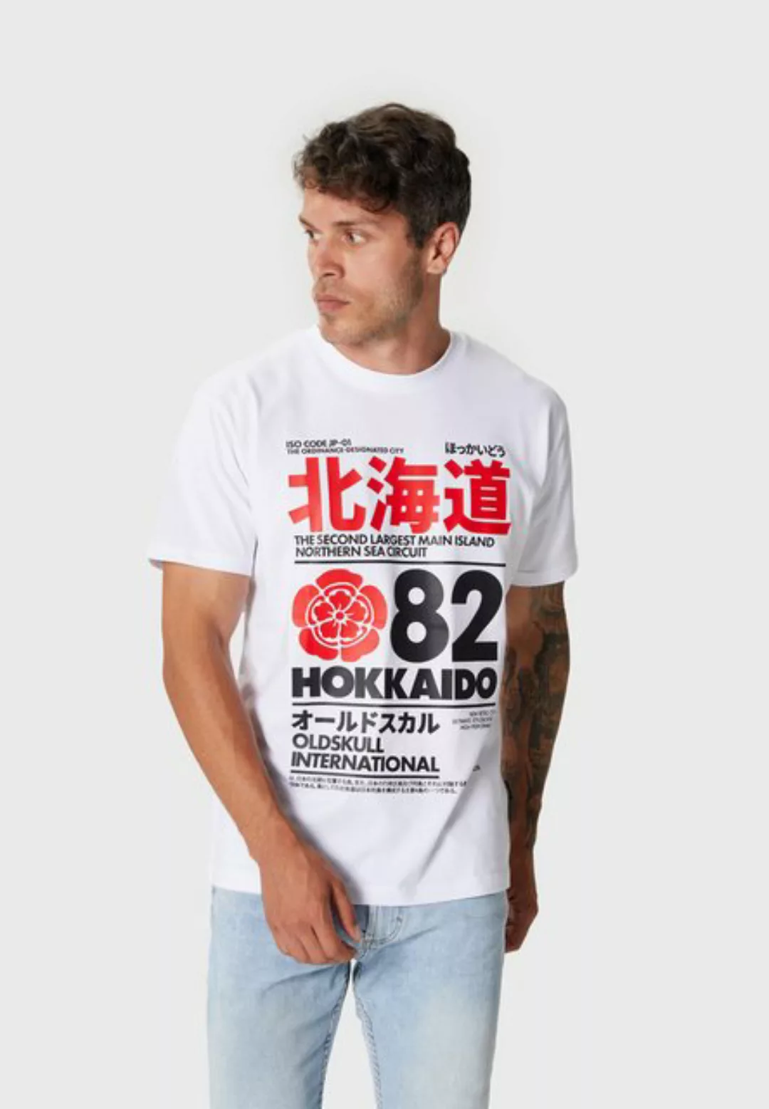 Oldskull T-Shirt Retro Japan Island Graphic günstig online kaufen