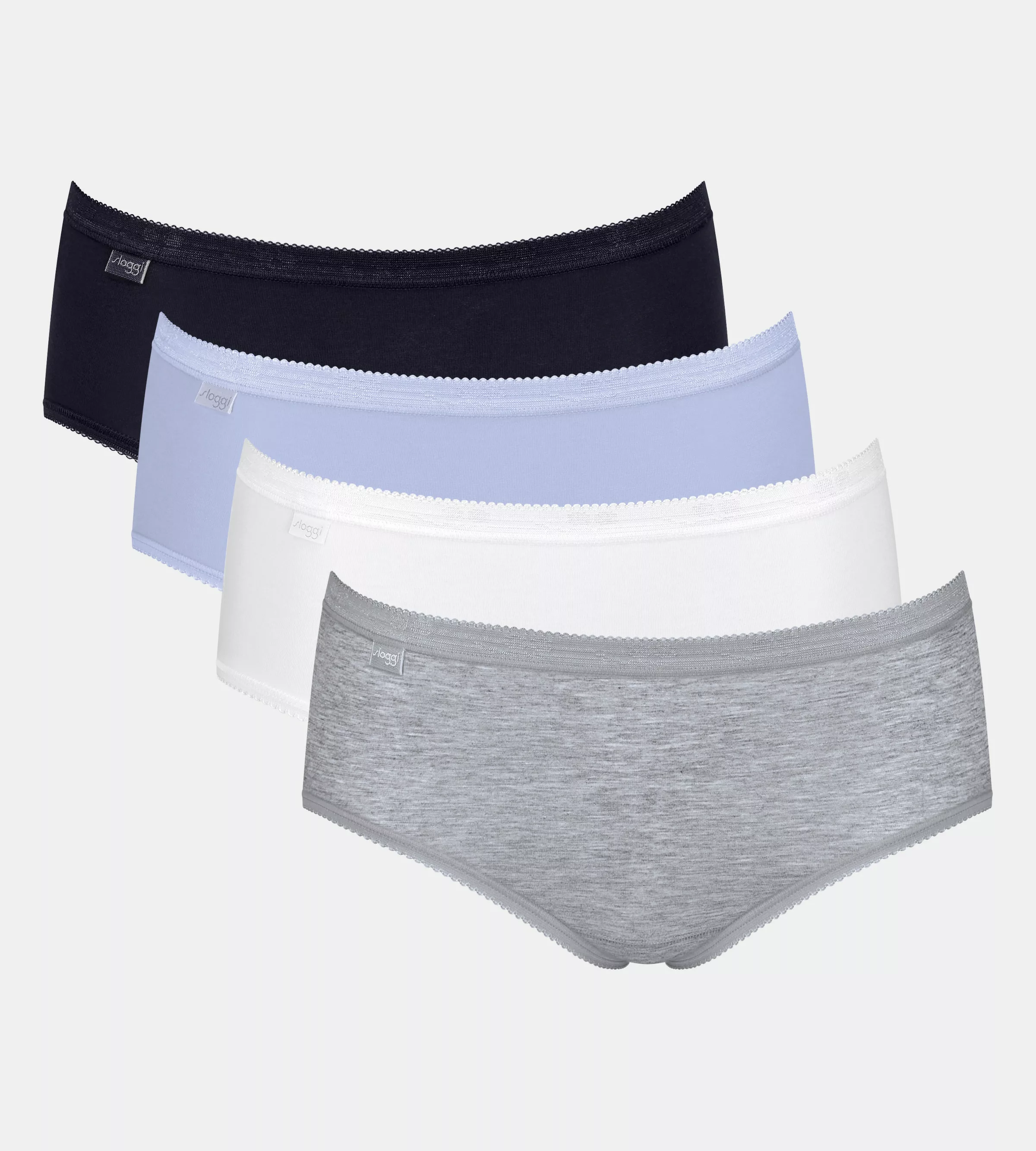 sloggi Midislip "Basic+", (4er Pack), Baumwollmix, elastisch, weiche Nähte, günstig online kaufen