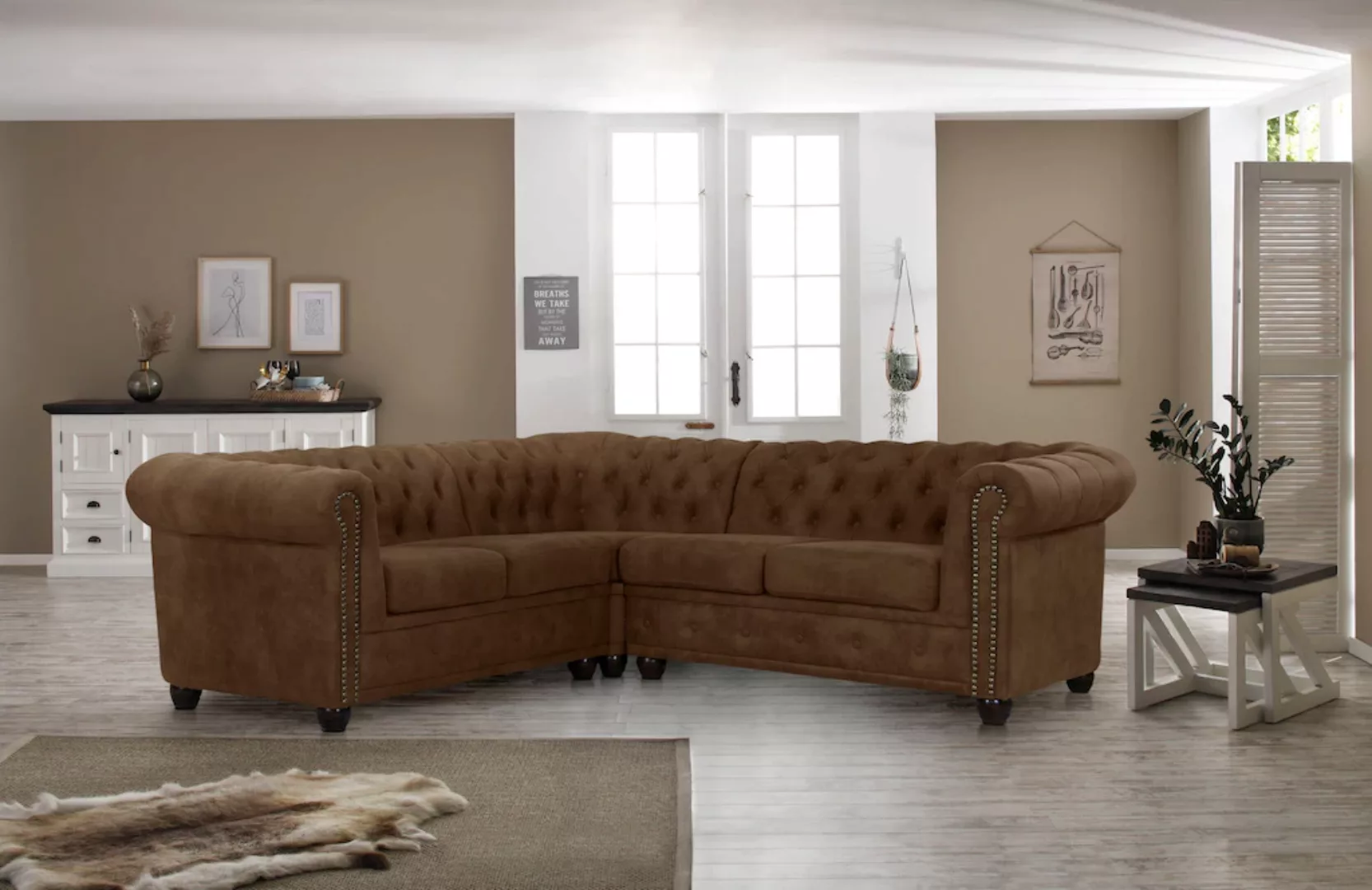 Home affaire Chesterfield-Sofa "Rysum" günstig online kaufen