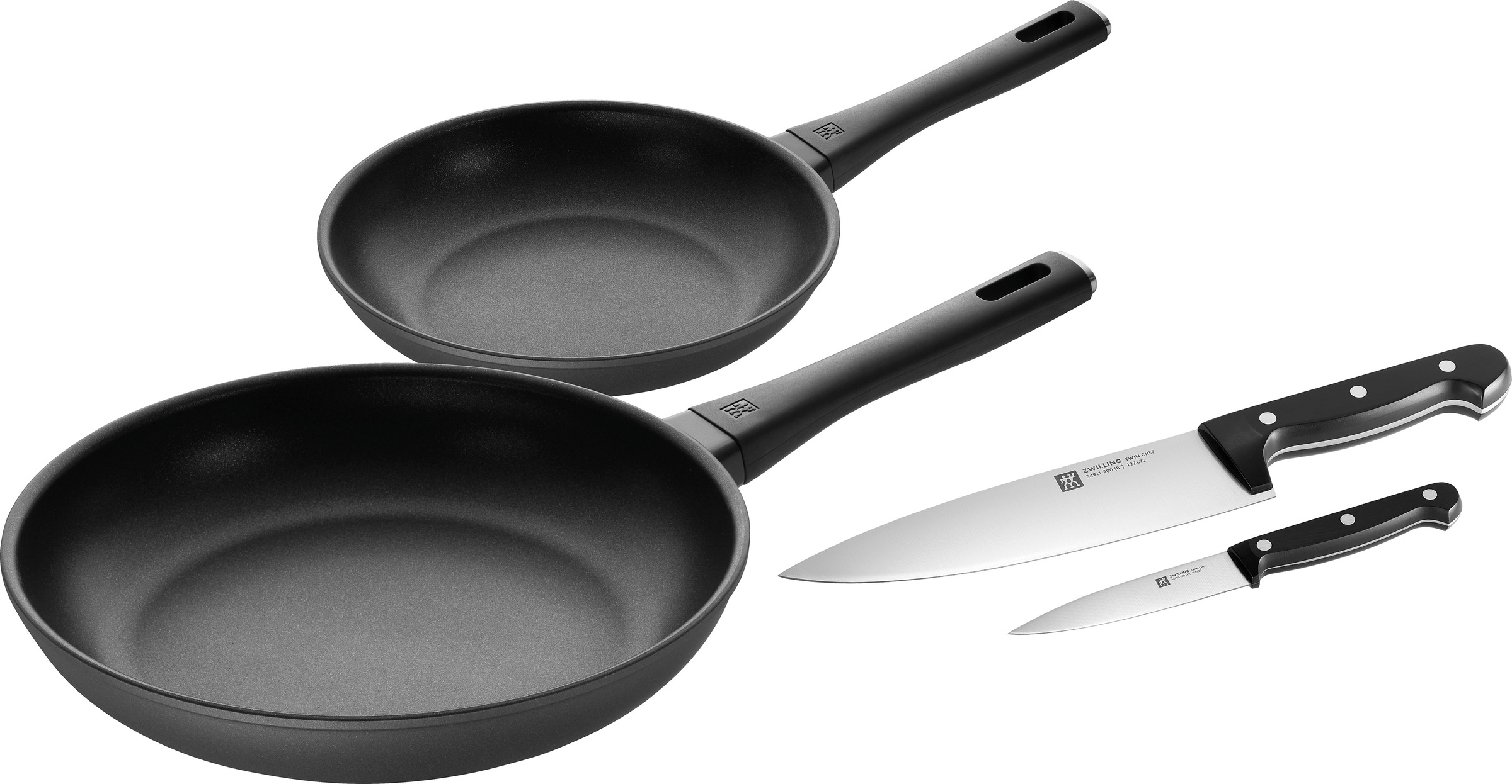 Zwilling Pfannen-Set »Shine/Twin Chef 2«, Aluminium, (Set, 4 tlg., je 1 Bra günstig online kaufen