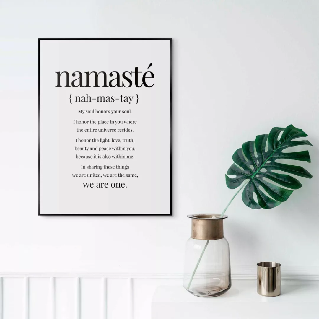 Reinders Poster "Namasté" günstig online kaufen