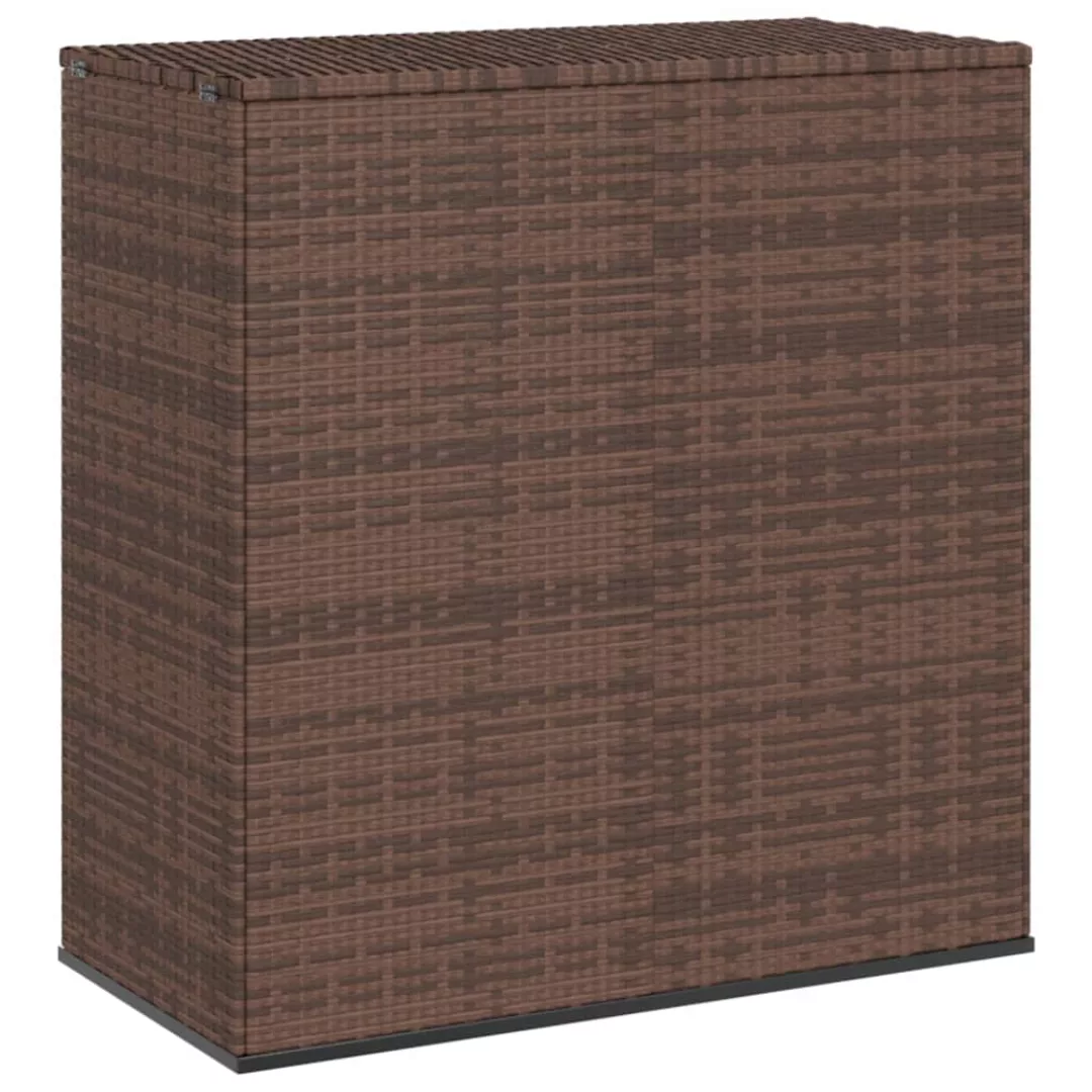 Vidaxl Garten-kissenbox Pe Rattan 100x49x103,5 Cm Braun günstig online kaufen