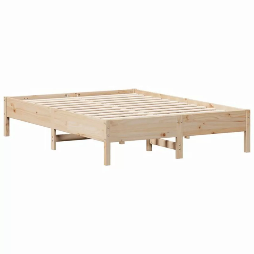 vidaXL Bettgestell Massivholzbett 140x190 cm Kiefer Bett Bettgestell günstig online kaufen