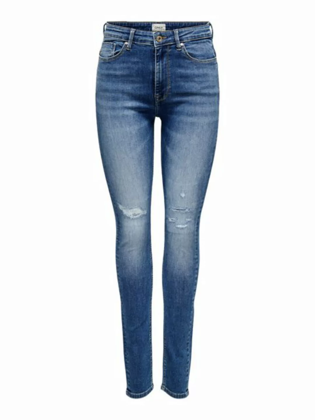 ONLY Skinny-fit-Jeans ONLPAOLA HW SK REP DNM GEN X mit Destroyed Effekt günstig online kaufen