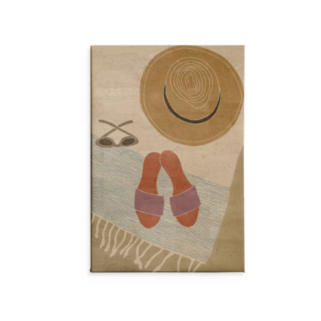 Kunstdruck Wanddekoration Wandbilder Aus Kork "Am Strand Accessoires" günstig online kaufen