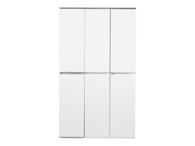 ebuy24 Kleiderschrank Minor Kleiderschrank 6 Türen, weiss, Spiegel. günstig online kaufen