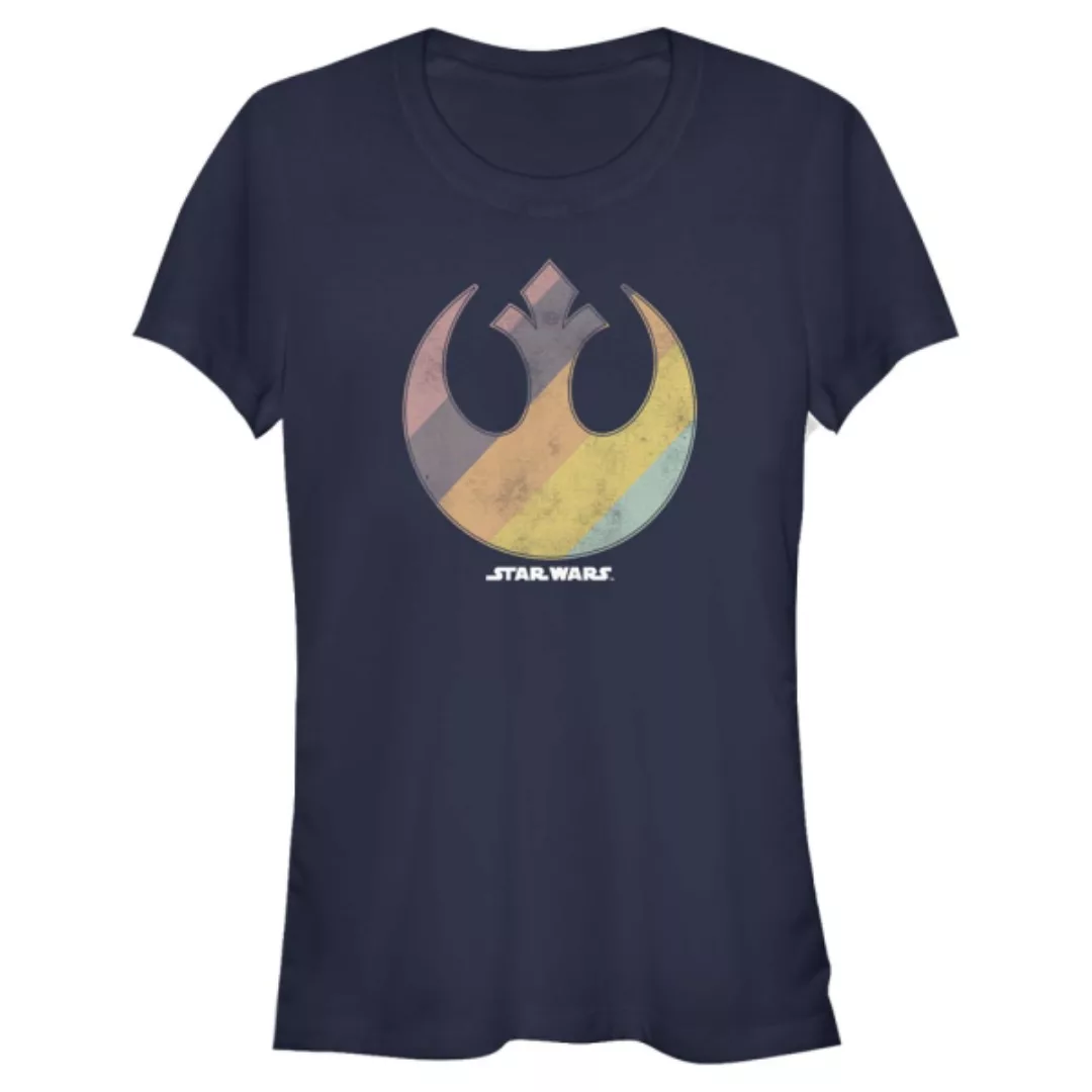 Star Wars - Logo Rainbow Rebel - Frauen T-Shirt günstig online kaufen