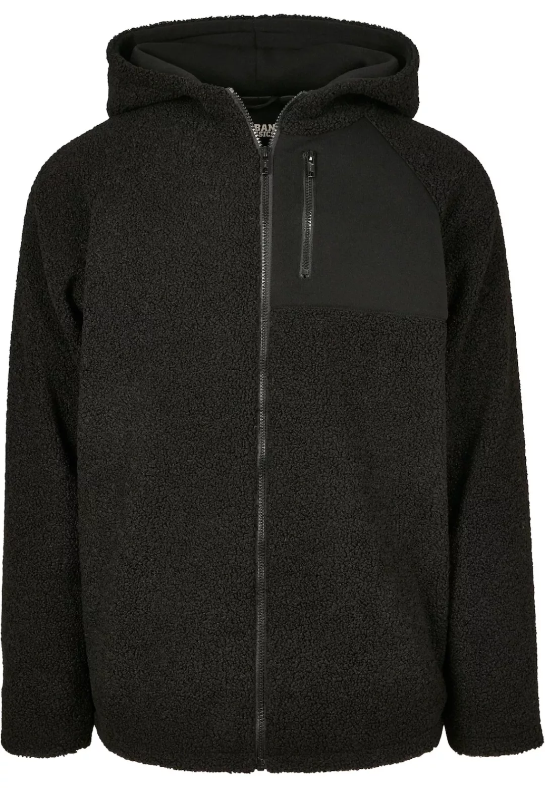 URBAN CLASSICS Allwetterjacke "Urban Classics Herren Hooded Sherpa Zip Jack günstig online kaufen