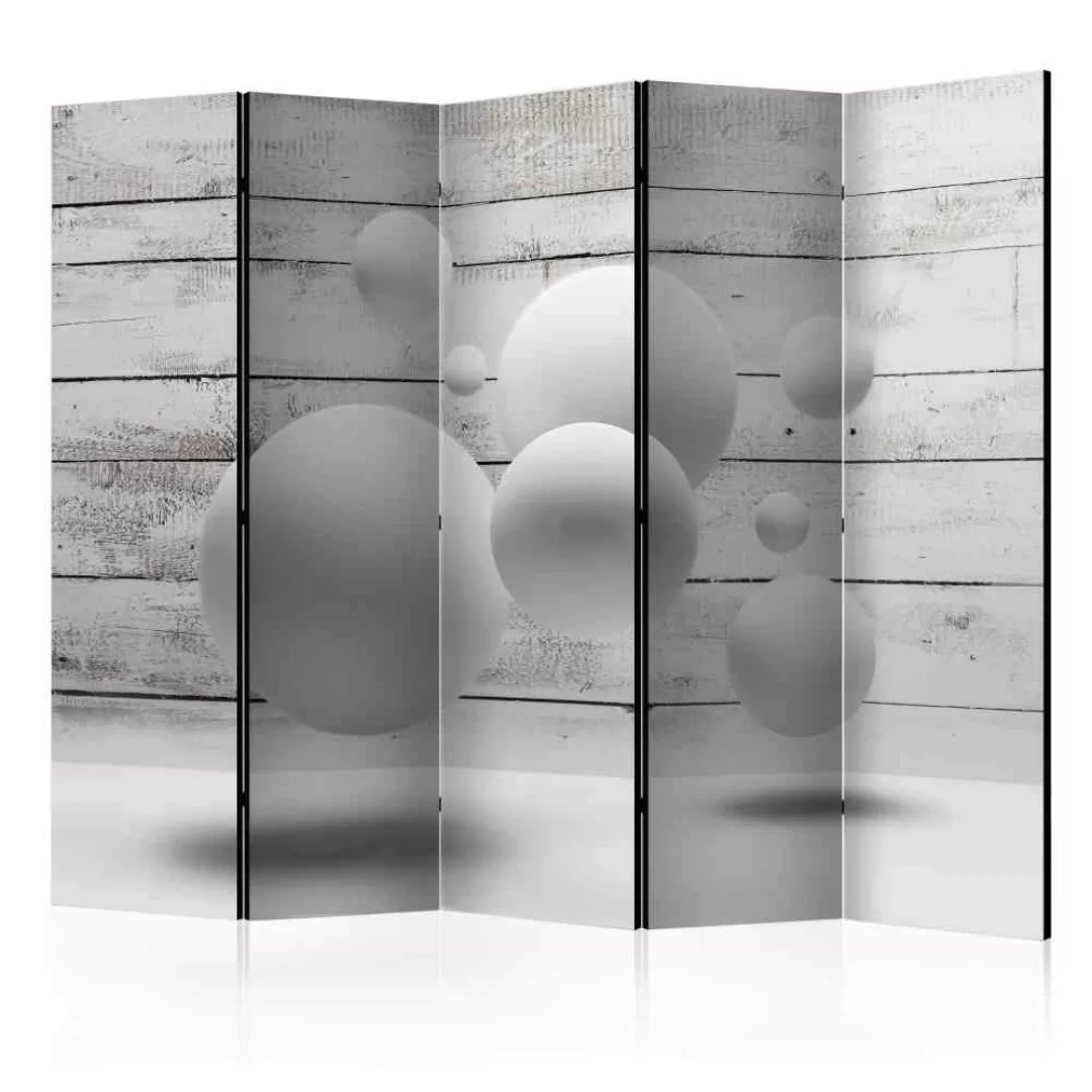 Spanischer Raumteiler mit 3D Kugel Motiv 225 cm breit günstig online kaufen
