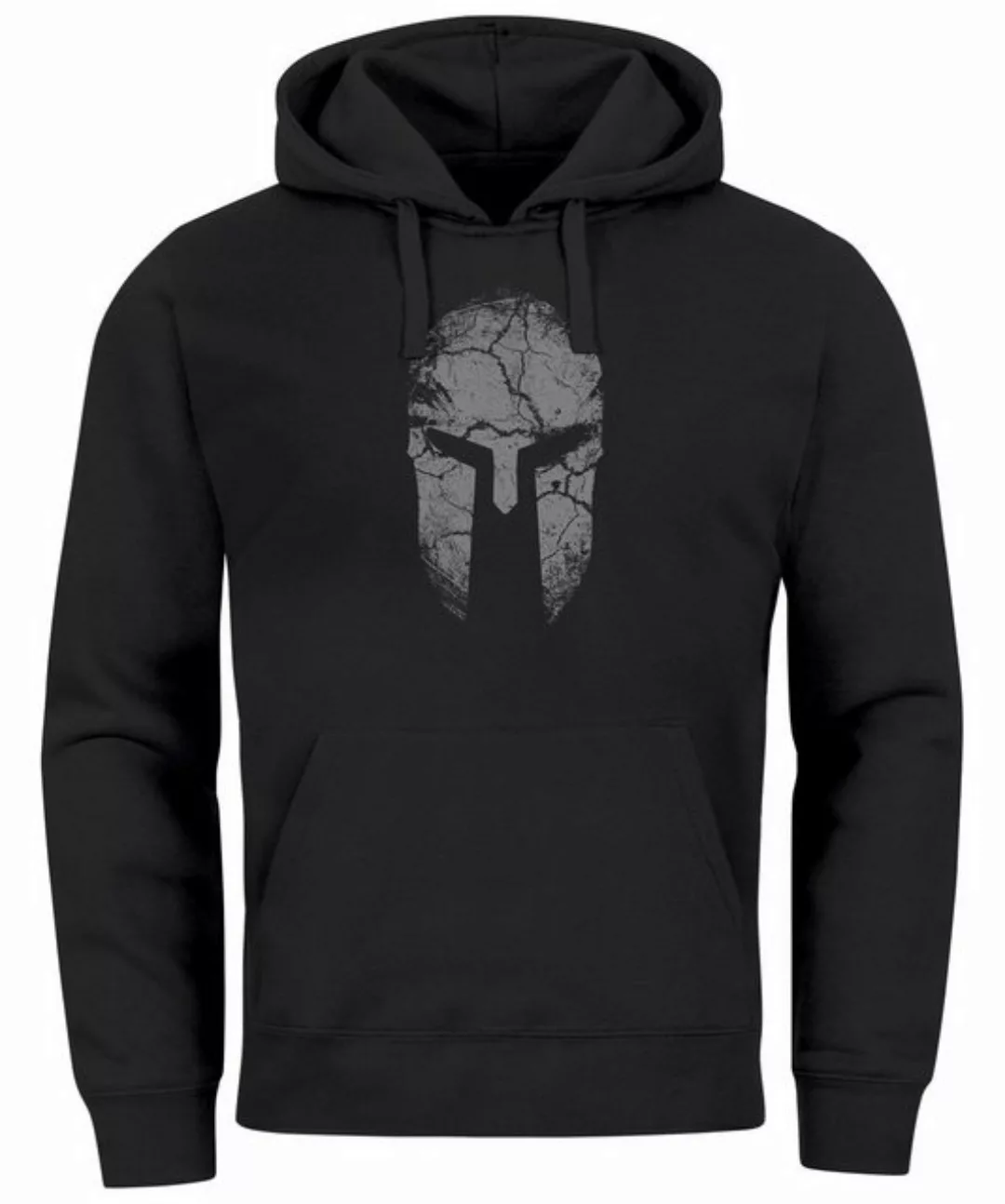 Neverless Hoodie Hoodie HerrenAufdruck Sparta Helm Spartan Warrior Print günstig online kaufen