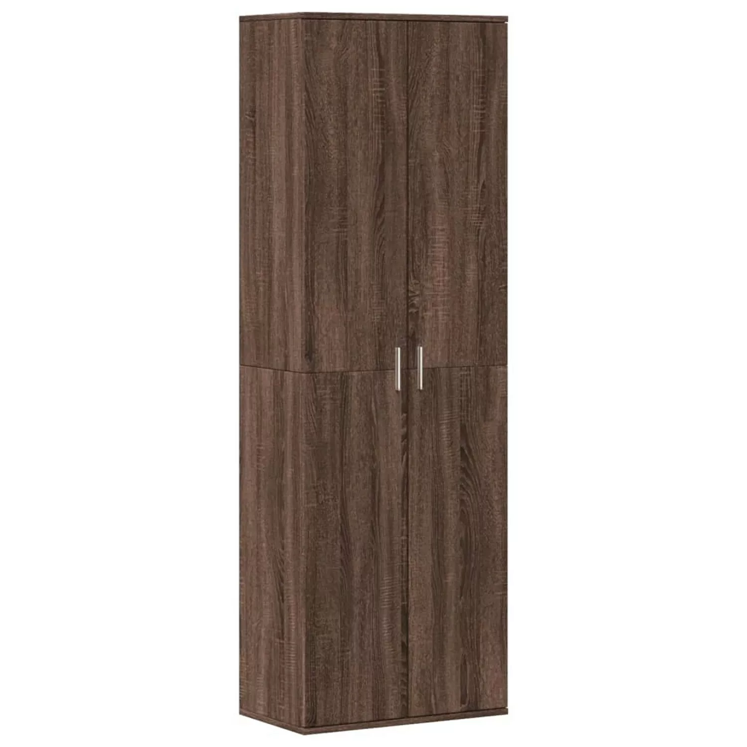 vidaXL Fächerschrank Highboard Braun Eichen-Optik 60x35x180 cm Holzwerkstof günstig online kaufen