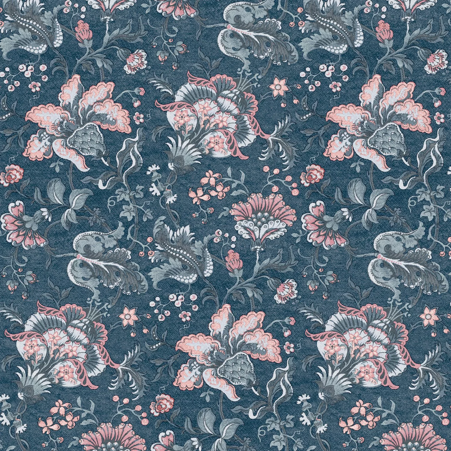 Laura Ashley Vliestapete Portia Dark Seaspray 10,05 x 0,52 m günstig online kaufen