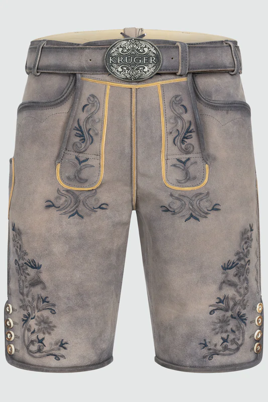 Lederhose Juan mit Gürtel günstig online kaufen