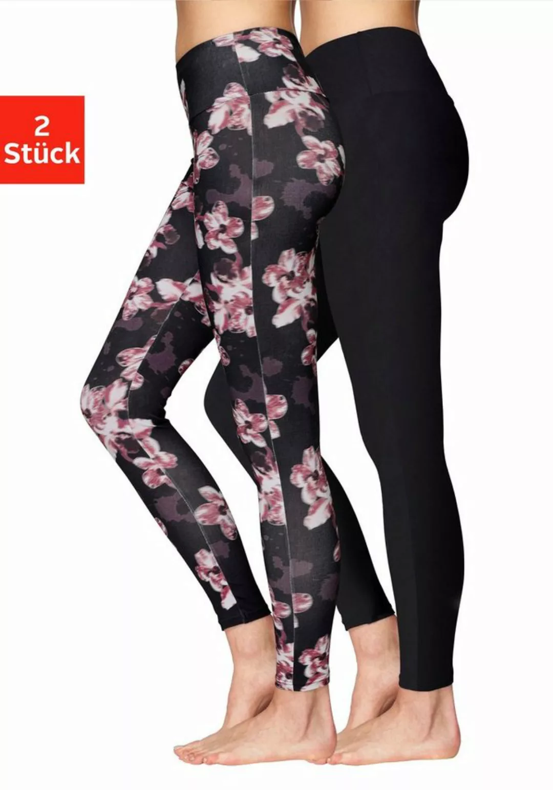 H.I.S Leggings (2er-Pack) in bedruckt und uni günstig online kaufen