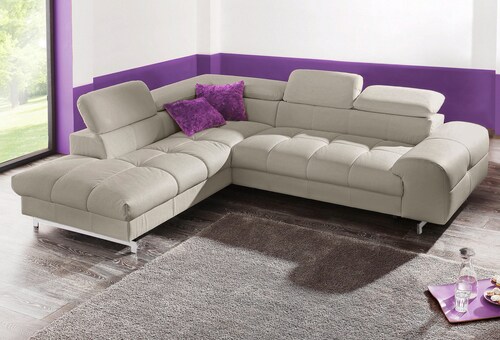 COTTA Polstergarnitur »Chef L-Form«, (Set), Set bestehend aus: Ecksofa mit günstig online kaufen