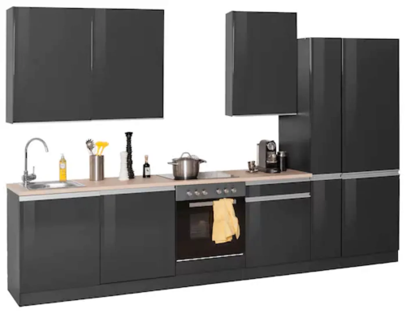 KOCHSTATION Küchenzeile »KS-Ohio«, ohne E-Geräte, Breite 330 cm günstig online kaufen