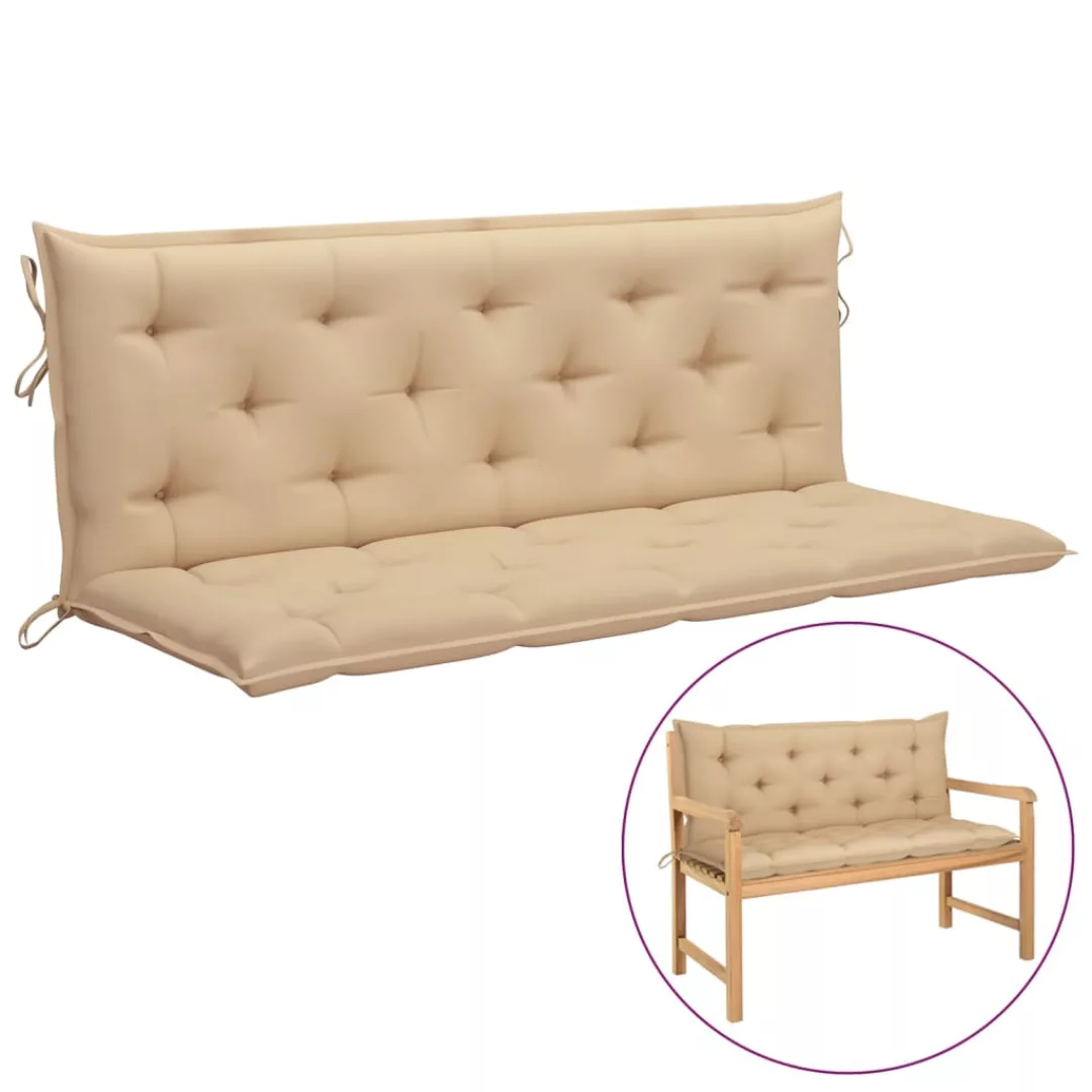 Auflage Für Hollywoodschaukel Beige 150 Cm Stoff günstig online kaufen