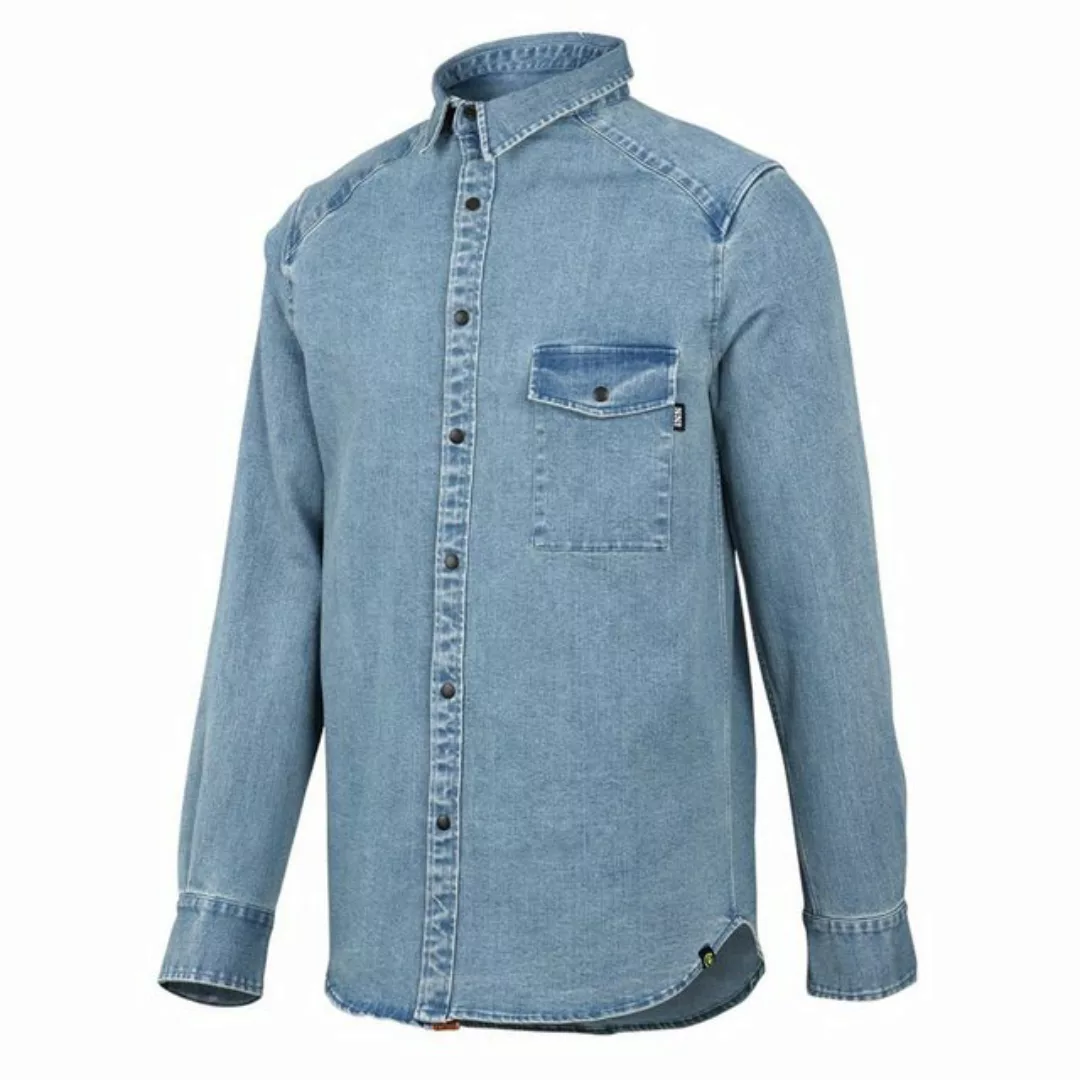 IXS Funktionshemd Carve Digger Organic Denim Shirt - Washed Blue (1-tlg) günstig online kaufen