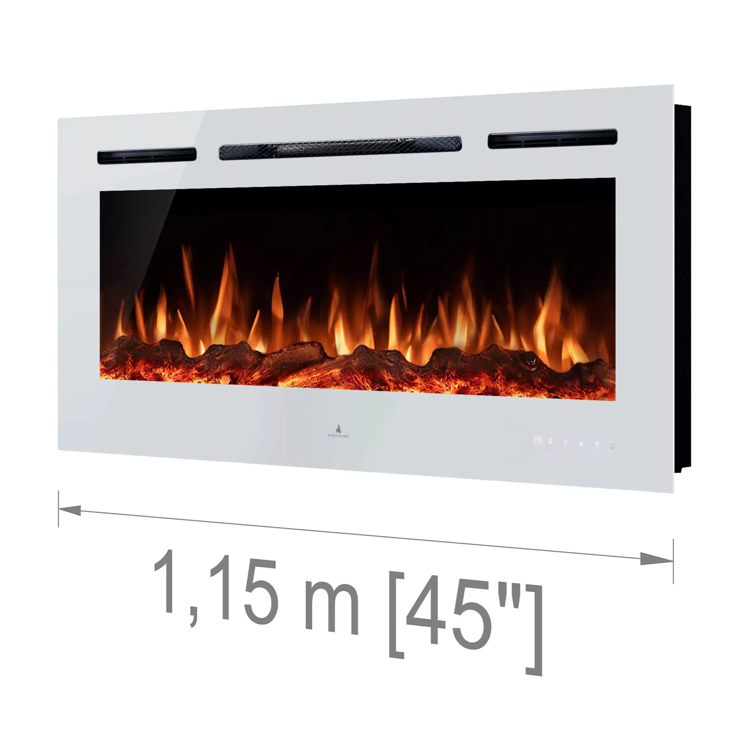 Noble Flame Paris weiß 1150 [B-Ware, Elektrokamin Wandeinbau/wandhängend] günstig online kaufen