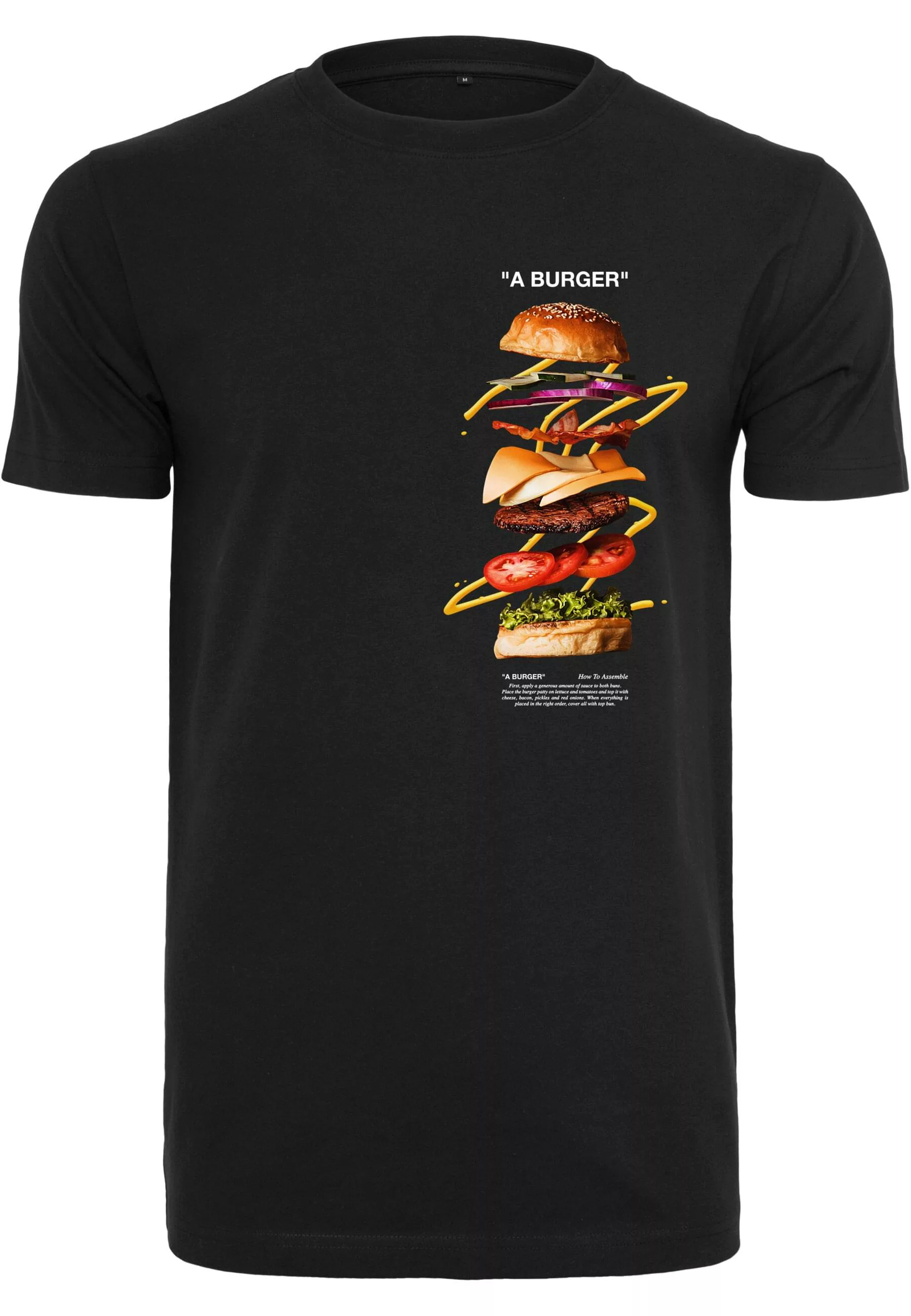 MisterTee T-Shirt "MisterTee Herren A Burger Tee" günstig online kaufen