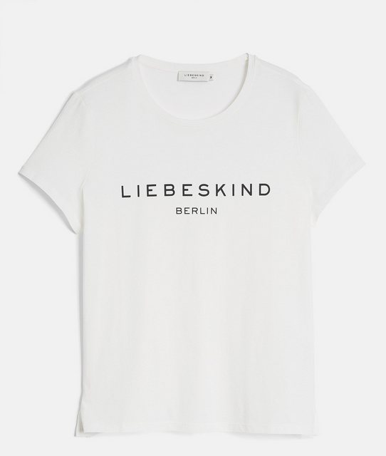 Liebeskind Berlin Kurzarmshirt T-Shirt mit Label-Print günstig online kaufen