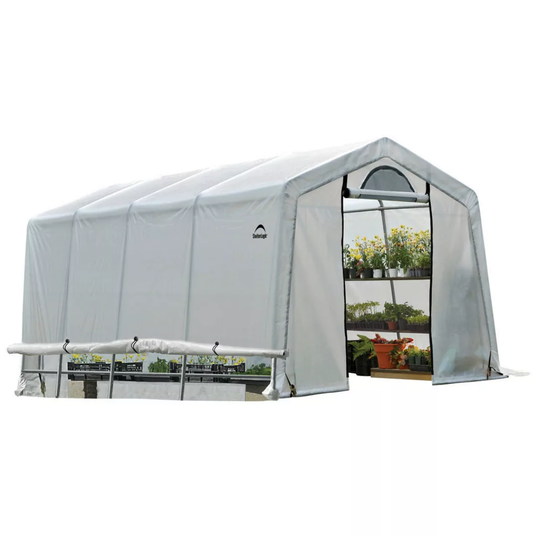 ShelterLogic Gewächshaus 18,3m² B/H/L: ca. 300x240x610 cm günstig online kaufen