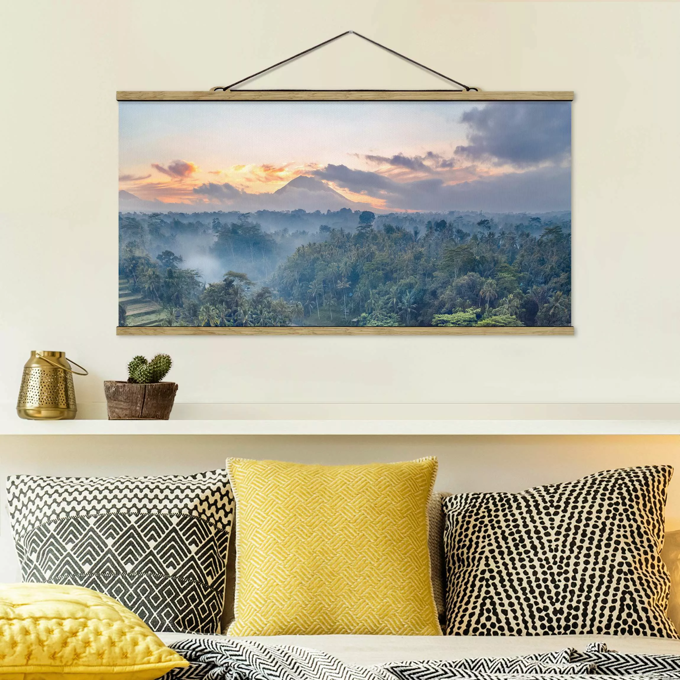 Stoffbild mit Posterleisten Landschaft in Bali günstig online kaufen