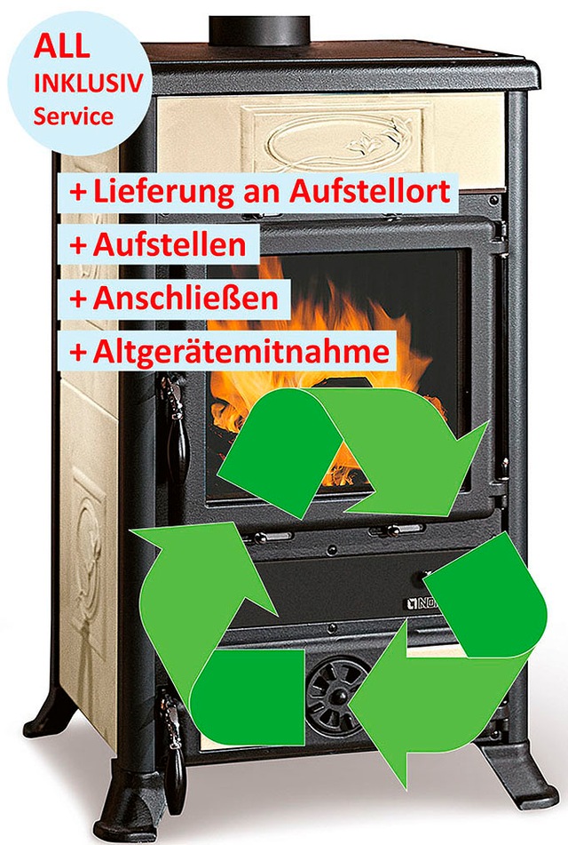 Firefix Kaminofen »La Nordica »Rosella R1««, (All INCLUSIVE Service: Aufste günstig online kaufen