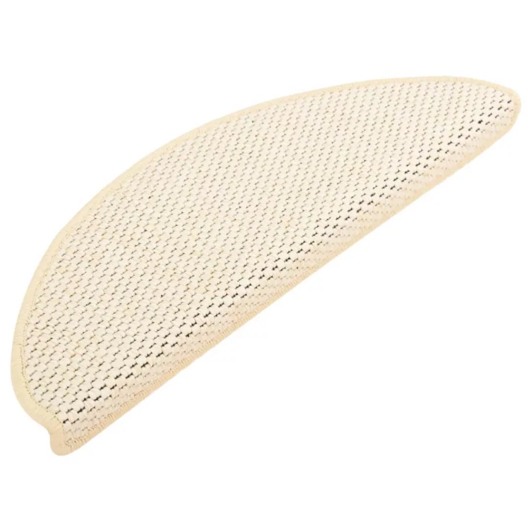 Treppenmatten Selbstklebend Sisal-optik 15 Stk. 65x25 Cm Creme günstig online kaufen