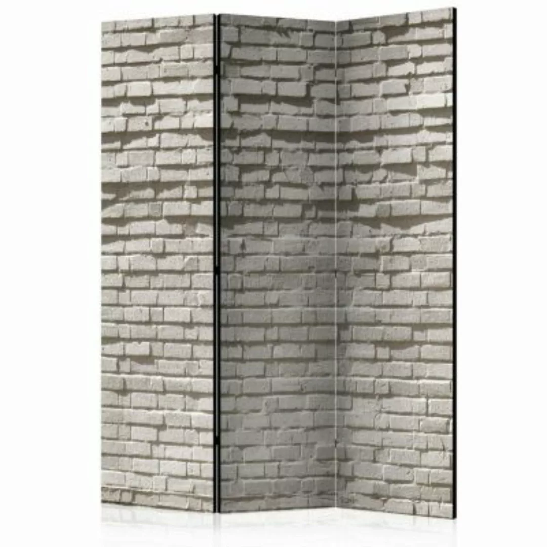 artgeist Paravent Brick Wall: Minimalism [Room Dividers] grau Gr. 135 x 172 günstig online kaufen