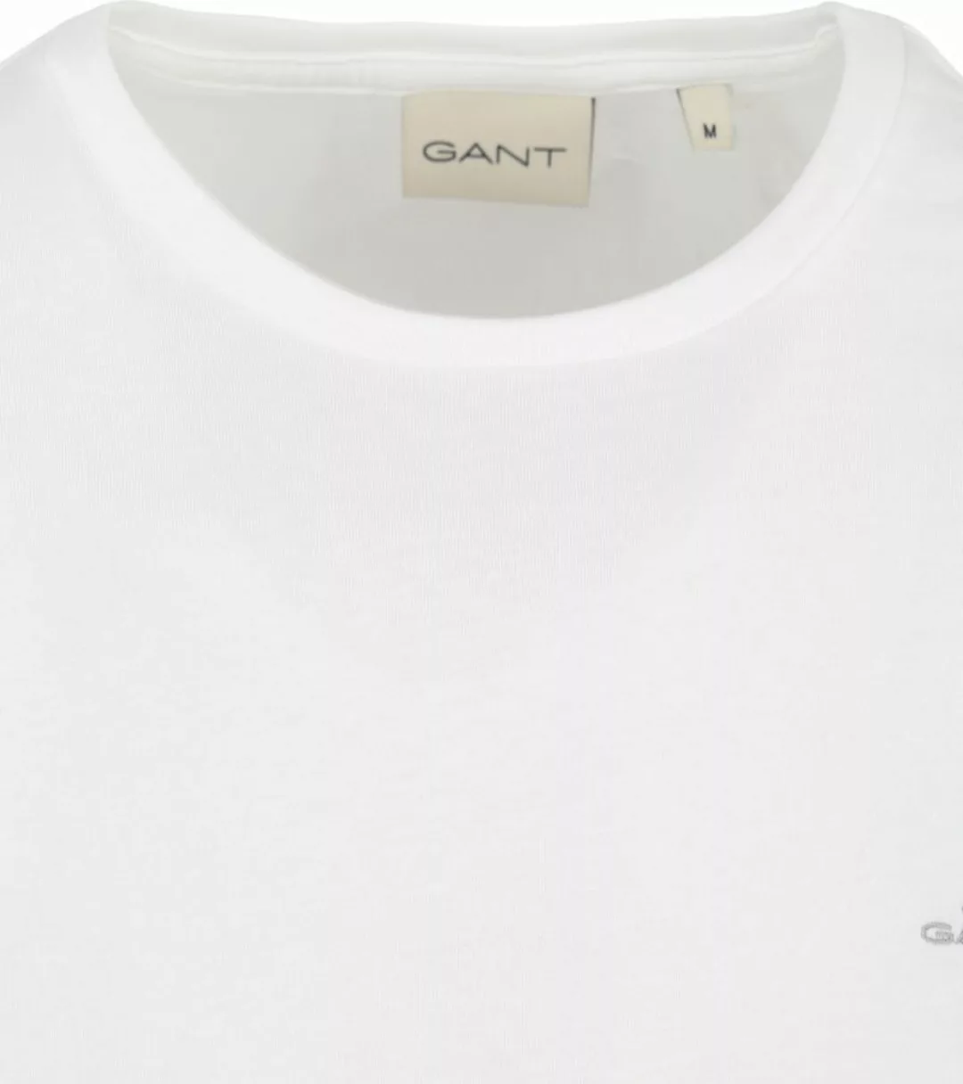 Gant T-shirt Shield Logo Weiß - Größe L günstig online kaufen