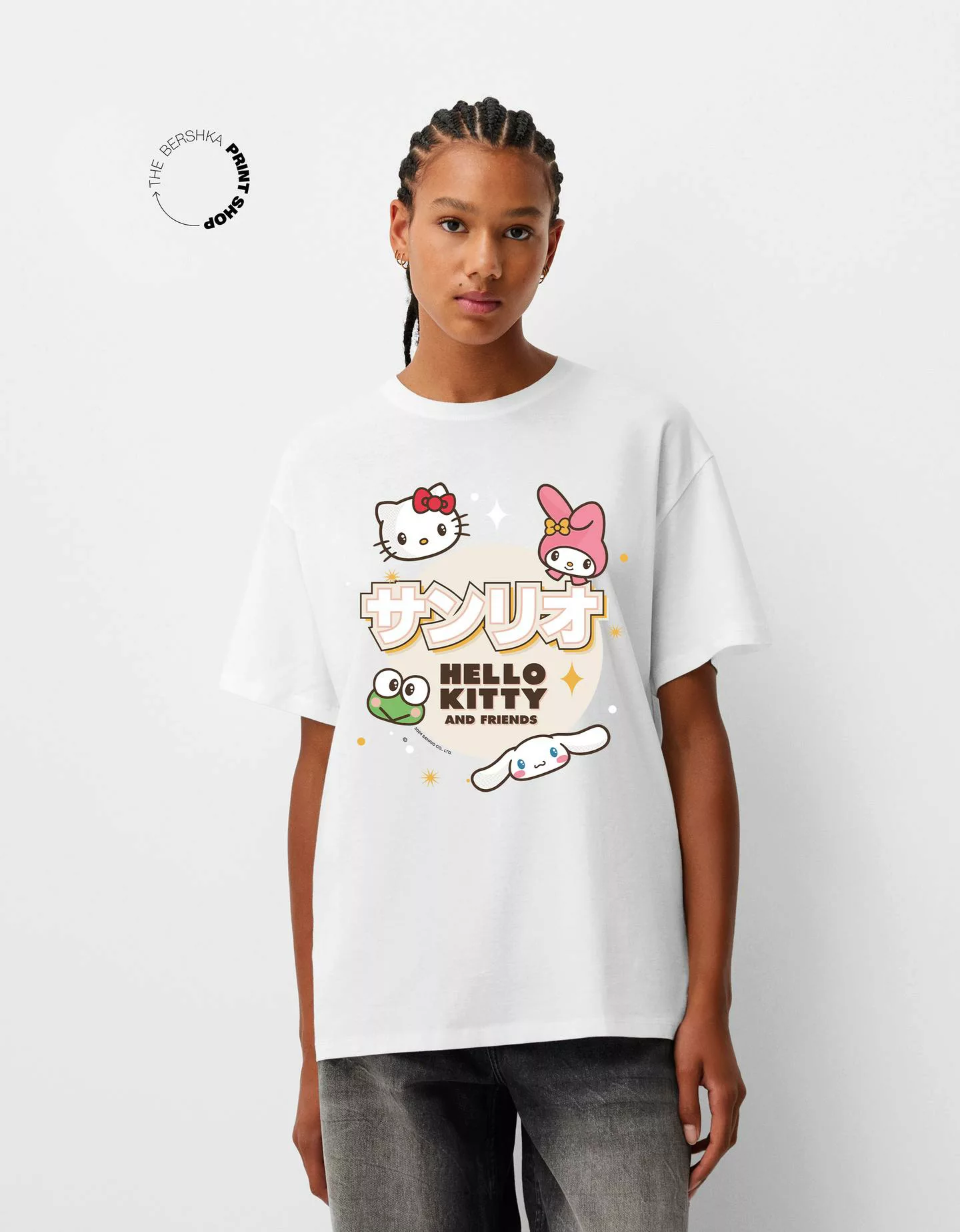 Bershka Oversize T-Shirt Hello Kitty And Friends Mit Kurzen Ärmeln Damen Xl günstig online kaufen