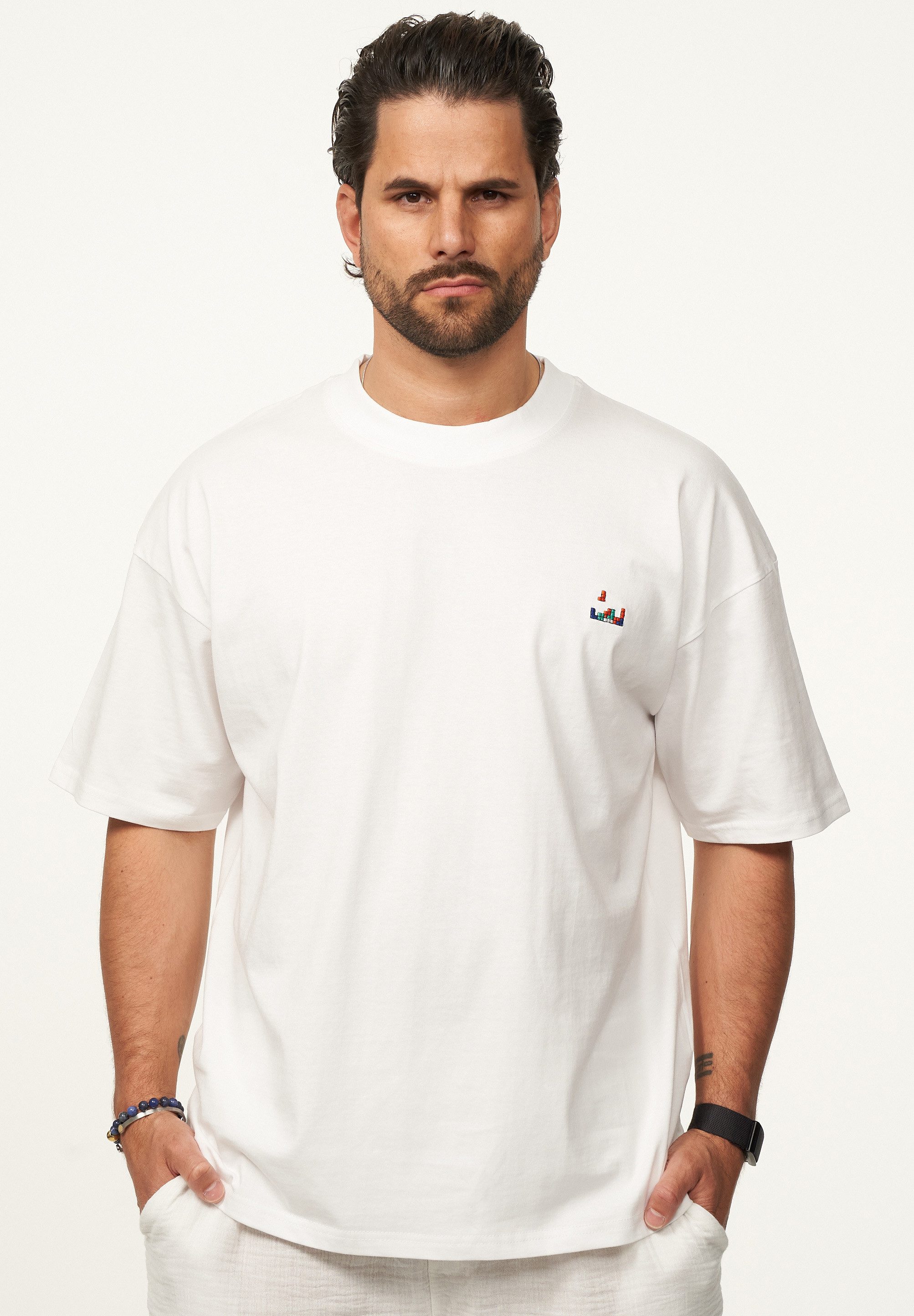 SOULSTAR T-Shirt mit Stickerei Herren Oversize-Fit günstig online kaufen