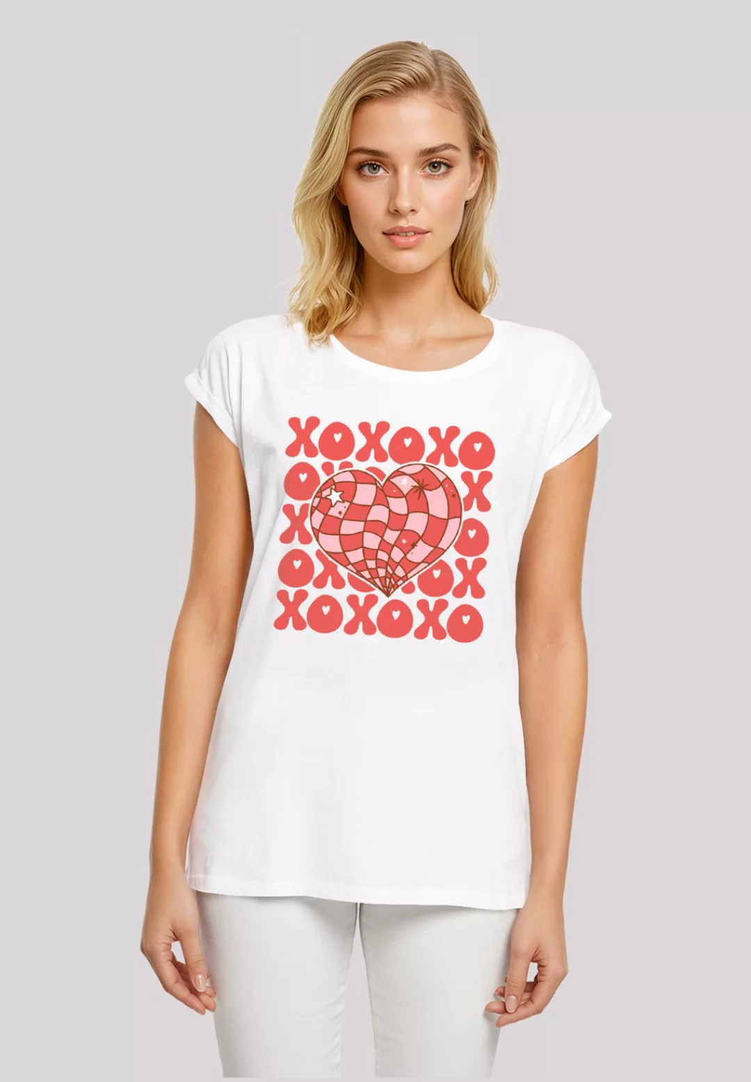 F4NT4STIC T-Shirt "XOXO Herz Love", Premium Qualität günstig online kaufen