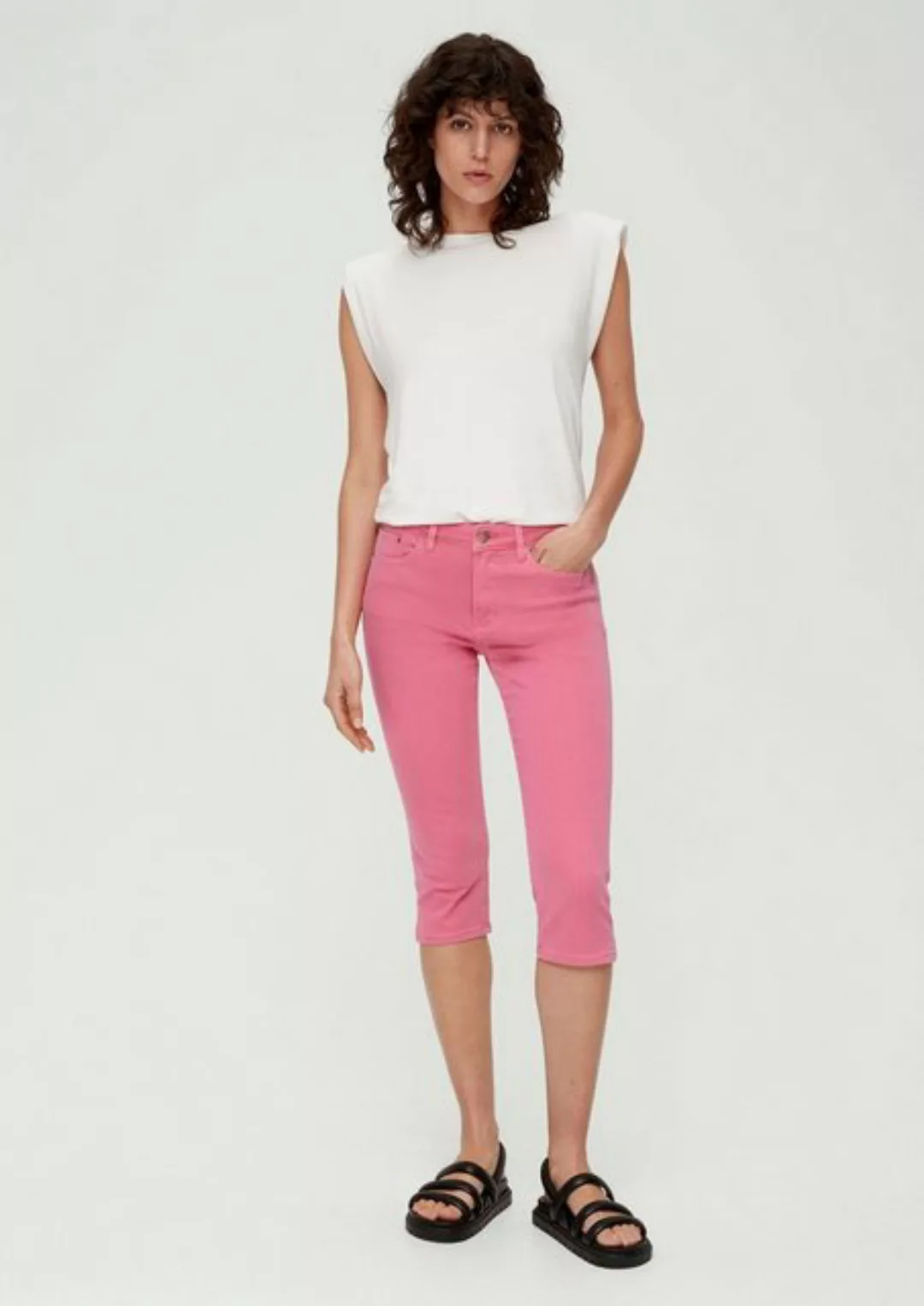 s.Oliver 7/8-Jeans Ankle-Jeans Betsy / Slim Fit / Mid Rise / Slim Leg Leder günstig online kaufen
