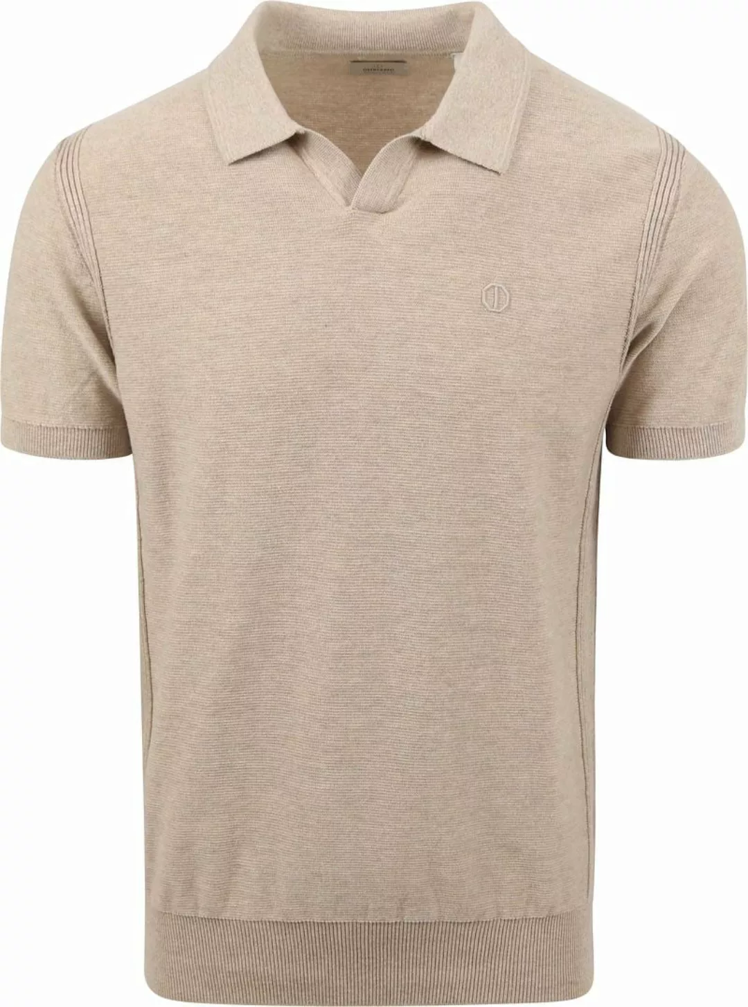 Dstrezzed Polo Melange Slub Beige - Größe M günstig online kaufen