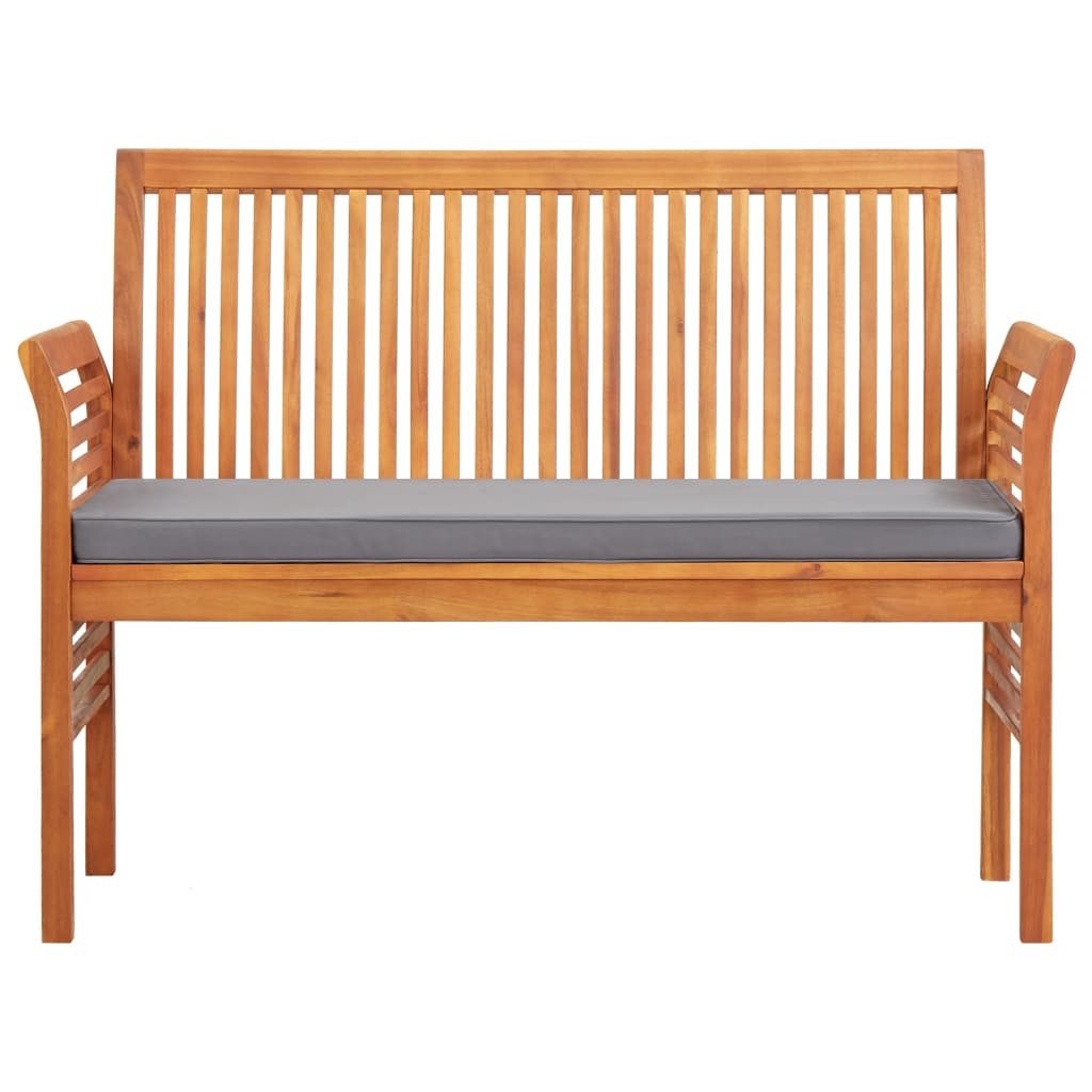 2-sitzer Gartenbank Mit Kissen 120 Cm Massivholz Akazie günstig online kaufen