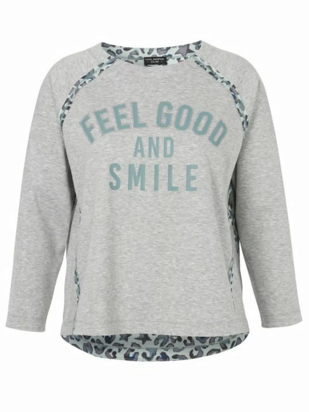 VIA APPIA DUE Sweatshirt mit geschmücktem Motto-Print günstig online kaufen