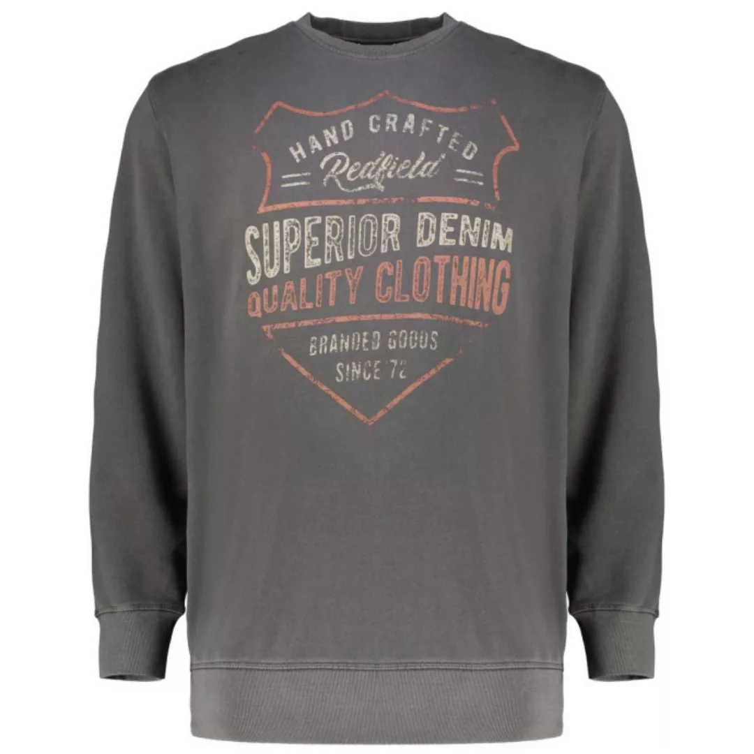 Redfield Sweatshirt mit Garment-Dye-Färbung günstig online kaufen