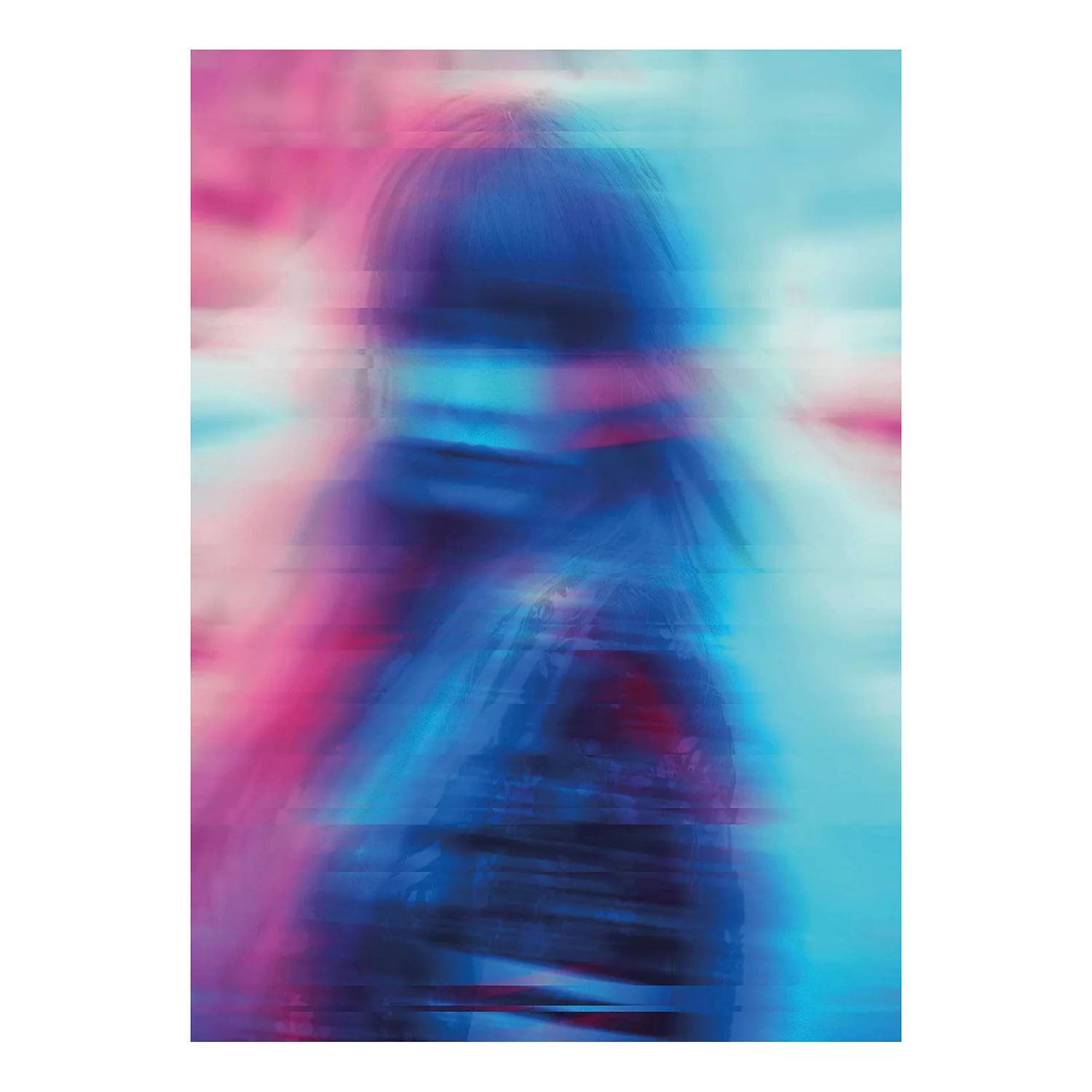KOMAR Wandbild - Neon Girl - Größe: 50 x 70 cm mehrfarbig Gr. one size günstig online kaufen