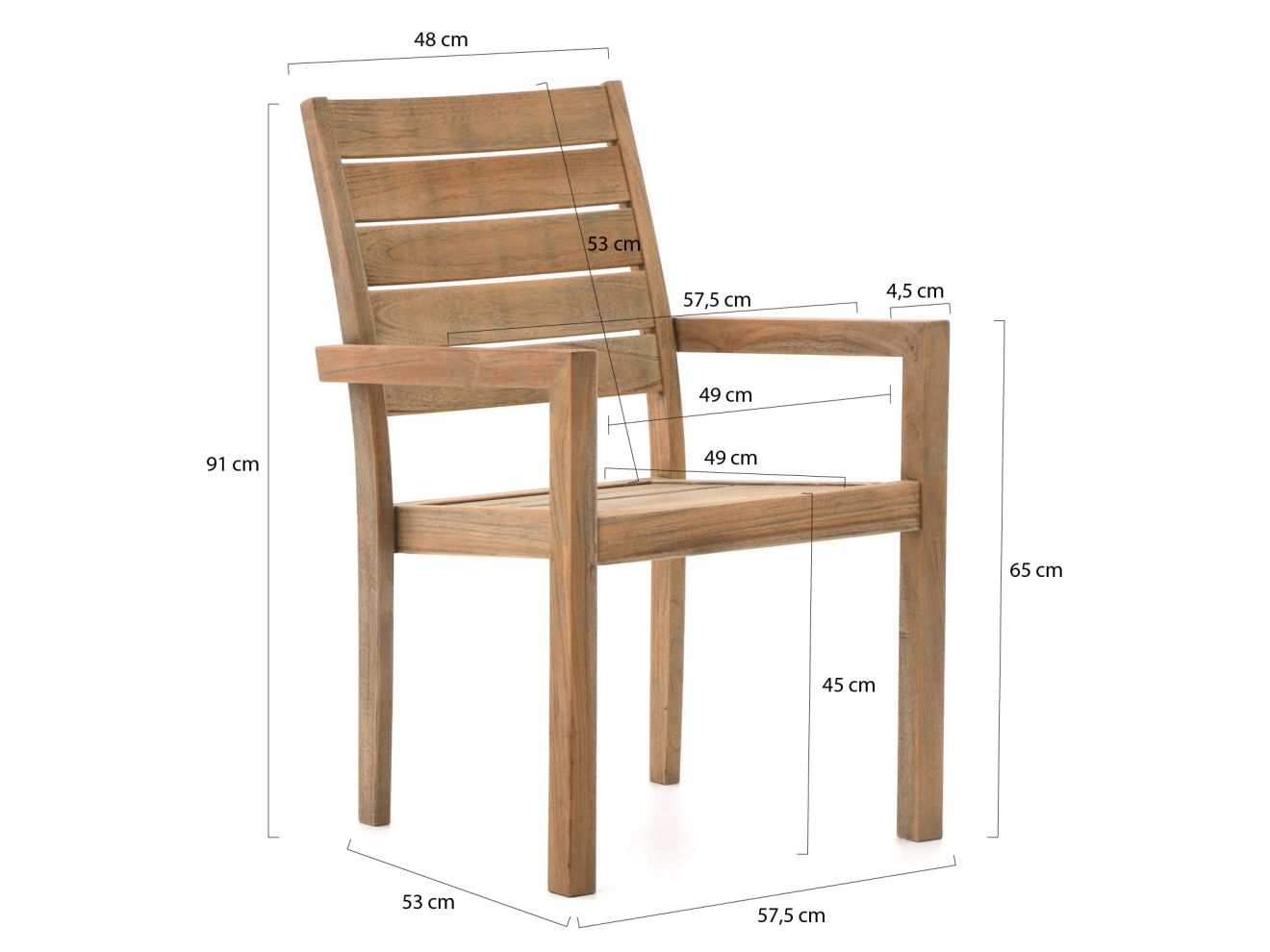 ROUGH-S 220 cm Gartenmöbel-Set mit Bank 5-teilig stapelbar günstig online kaufen