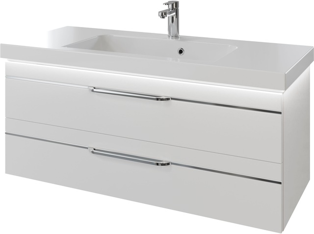 Saphir Waschtisch "Serie Balto Mineralmarmor-Waschtisch mit Unterschrank, 1 günstig online kaufen