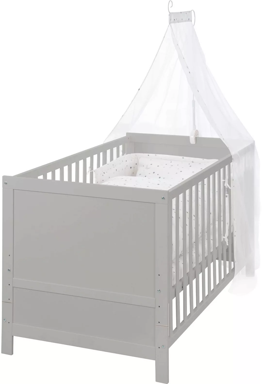 roba® Komplettbett »Sternenzauber, taupe«, (7 tlg.), inkl. Babybett, Matrat günstig online kaufen