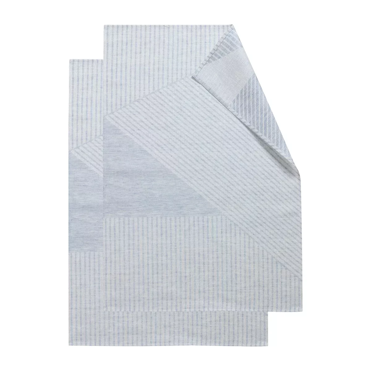 Stripes Geschirrtuch 47 x 70cm 2er Pack blau-weiß günstig online kaufen