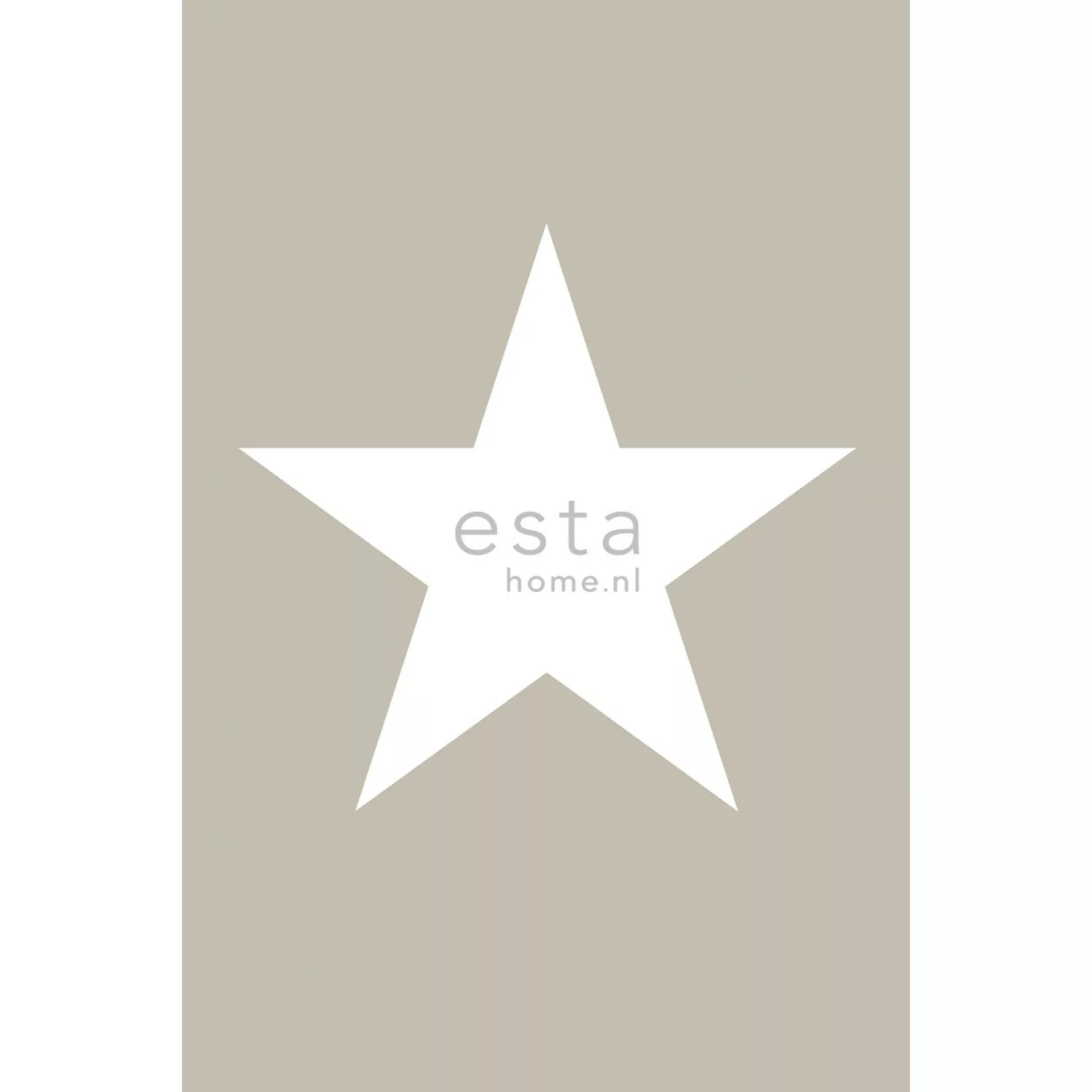 ESTAhome Fototapete Stern Taupe 186 cm x 2,79 m 158706 günstig online kaufen