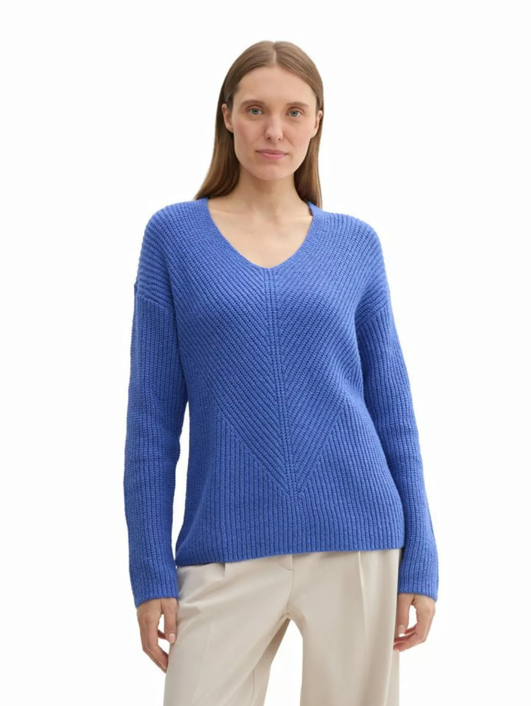 TOM TAILOR Strickpullover mit V-Ausschnitt günstig online kaufen