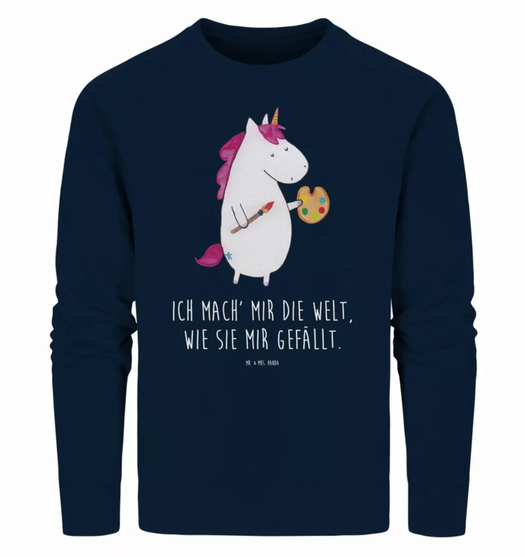 Mr. & Mrs. Panda Longpullover Größe S Einhorn Künstler - French Navy - Gesc günstig online kaufen