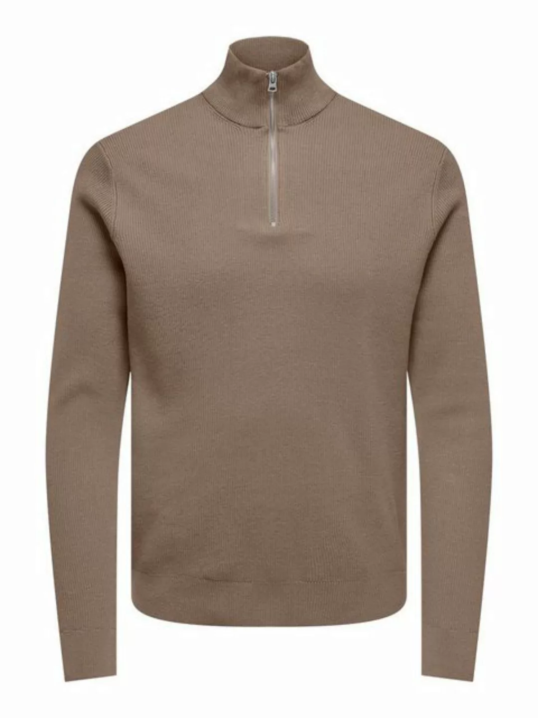 ONLY & SONS Strickpullover ONSPHIL REG 12 STRUC HALF ZIP KNIT NOOS günstig online kaufen